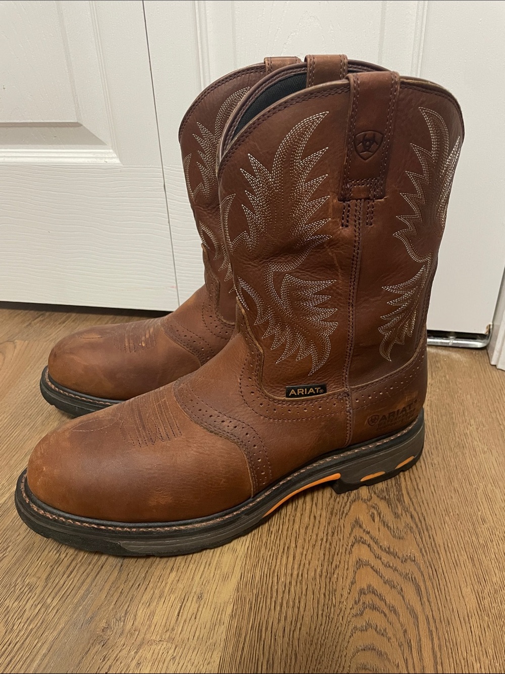 EUC Ariat WorkHog H2O Composite Toe, Waterproof Work Cowboy Boots Size 12D US